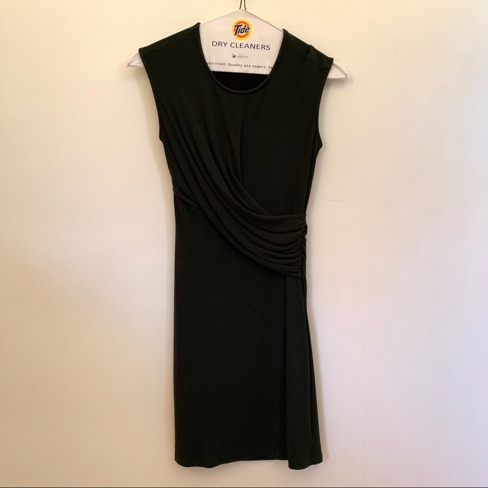 Dark forest green dress